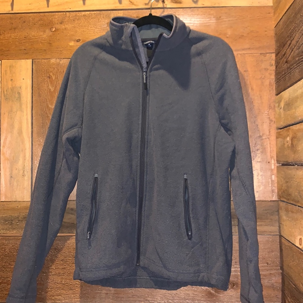 Lands End men’s gray zip jacket